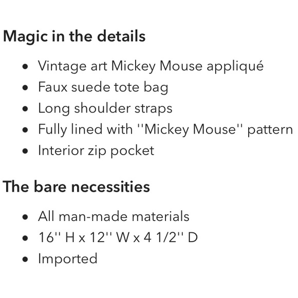 Mickey Mouse tote and wallet Disney bundle - Picture 6 of 9